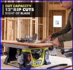 RYOBI HP 18V Brushless 8-1/4 Portable Table Saw Kit With 2 Battery + Charger NEW