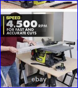 RYOBI HP 18V Brushless 8-1/4 Portable Table Saw Kit With 2 Battery + Charger NEW