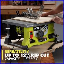 RYOBI Table Saw 13 Amp 8-1/4 Inch Table Saw 5700 RPM Rip Fence Miter Gauge
