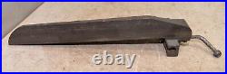 Rare Craftsman King Seeley table saw rip fence 103 14161 collectible cast iron