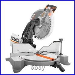 Ridgid Miter Saw Corded 15Amp Positive Stop with2Bevel+Led+Compact Blower+Inflator