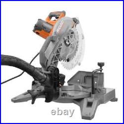 Ridgid Miter Saw Corded 15Amp Positive Stop with2Bevel+Led+Compact Blower+Inflator Ridgid Miter Saw Corded 15Amp Positive Stop with2Bevel+Led+Compact Blower+Inflator