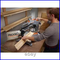 Ridgid Miter Saw Corded 15Amp Positive Stop with2Bevel+Led+Compact Blower+Inflator