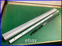 Ridgid R4512 Table Saw FRONT & BACK GUIDE RAILS + HARDWARE for rip fence system