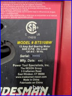 Rip Fence For Tradesman BTS10BW Table Saw + Angle Attachment