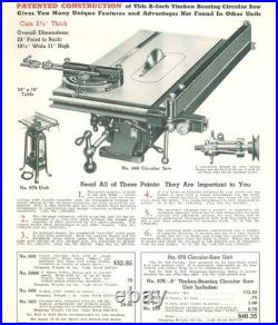 Rip Fence for Delta 8 Tilt Top Saw 34-160 860 with 7 Table Extension Installed