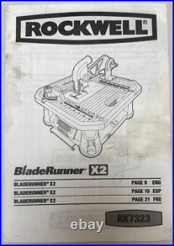 Rockwell BladeRunner X2 Portable Tabletop Saw, RK7323, Never Used Rockwell BladeRunner X2 Portable Tabletop Saw, RK7323, Never Used