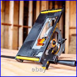 Rolling Plate and Cutting Guide for Right-Blade Circular Saws