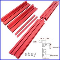 Router Table Fence 80cm Aluminum T-Track Saw Fence with Splicing Connect Strip Kit