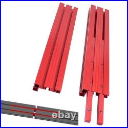 Router Table Fence 80cm Aluminum T-Track Saw Fence with Splicing Connect Strip Kit