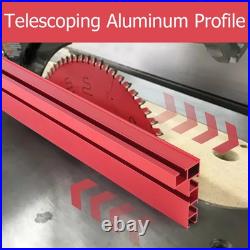 Router Table Fence 80cm Aluminum T-Track Saw Fence with Splicing Connect Strip Kit