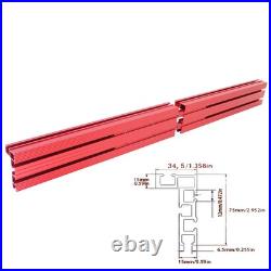 Router Table Fence 80cm Aluminum T-Track Saw Fence with Splicing Connect Strip Kit