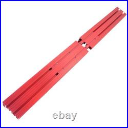 Router Table Fence 80cm Aluminum T-Track Saw Fence with Splicing Connect Strip Kit