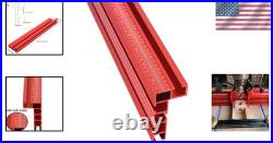 Rust-Proof Aluminum T-Track Table Fence with Easy-to-Read Scale for Woodworking