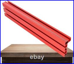 Rust-Proof Aluminum T-Track Table Fence with Easy-to-Read Scale for Woodworking