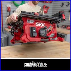 SKIL 13A Compact Corded Table Saw 24.5 Inch Rip Capacity Rack and Pinion Fence