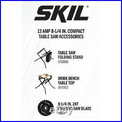 SKIL 15 Amp 10 inch Portable Jobsite Table Saw with Folding Stand, 24 Tooth Blad SKIL 15 Amp 10 inch Portable Jobsite Table Saw with Folding Stand, 24 Tooth Blad