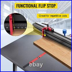 Saw Miter Gauge Aluminum Miter Fence Laser Marking for Band Saw, Router Planers