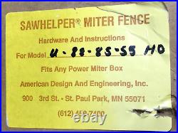 SawHelper U88 U85 U55 HD HO FlipStop Fence Gauge Made in USA