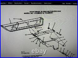 Sawblade Guard Assembly 62655 Craftsman 10 Table Saw 113.295751 113.295752 Etc