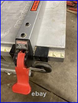Sears Craftsman Benchtop Table Saw Quick Lock Cam Action Rip Fence 137.218240 99