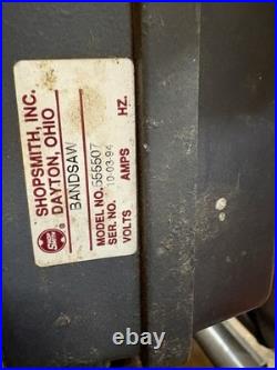 ShopSmith Mark V Model # 555507 bandsaw