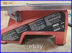 Skil 7-Inch Corded Electric Wet Tile Saw with Stainless Steel Table Top Red