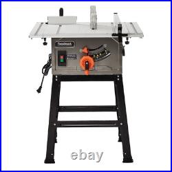 Table Saw, 10 Inch 15A Multifunctional Saw with Stand & Push Stick, 90° Cross Table Saw, 10 Inch 15A Multifunctional Saw with Stand & Push Stick, 90° Cross