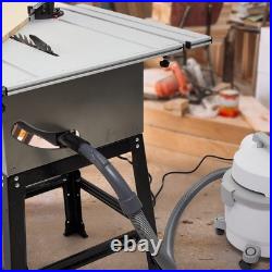 Table Saw, 10 Inch 15A Multifunctional Saw with Stand & Push Stick, 90° Cross Table Saw, 10 Inch 15A Multifunctional Saw with Stand & Push Stick, 90° Cross