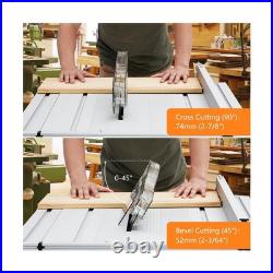 Table Saw 10 Inch, Portable Benchtop Table Saw, Stand & Push Stick, 5000RPM