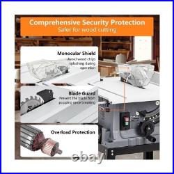 Table Saw 10 Inch, Portable Benchtop Table Saw, Stand & Push Stick, 5000RPM