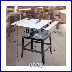Table Saw 10 Inch, Portable Benchtop Table Saw, Stand & Push Stick, 5000RPM