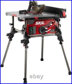 Table Saw 10 Inch Portable Jobsite Saw with Stand 15 Amp Wood Cutting