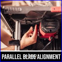 Table Saw 10 Inch Portable Jobsite Saw with Stand 15 Amp Wood Cutting