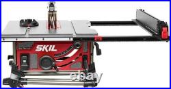 Table Saw 10 Inch Portable Jobsite Saw with Stand 15 Amp Wood Cutting