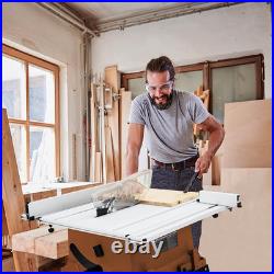 Table Saw, 10Inch & 15A & 5000RPM Portable Table Saw with Stand & Safety Switch