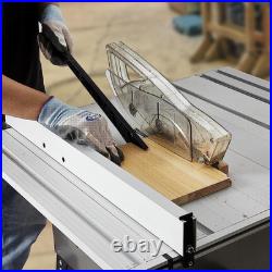 Table Saw, 10Inch 15A 5000RPM Portable Table Saw with Stand & Safety Switch, Pus