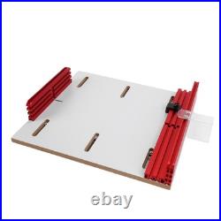 Table Saw Crosscut Sled Adjustable Track Aluminum Fence Woodworking Jig Rout HOT