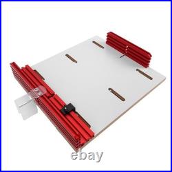 Table Saw Crosscut Sled Adjustable Track Aluminum Fence Woodworking Jig Rout HOT