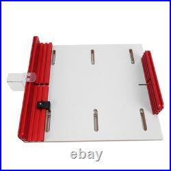 Table Saw Crosscut Sled Adjustable Track Aluminum Fence Woodworking Jig Rout HOT
