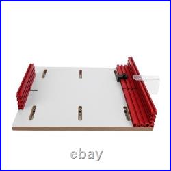 Table Saw Crosscut Sled Adjustable Track Aluminum Fence Woodworking Jig Rout HOT