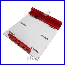 Table Saw Crosscut Sled Adjustable Track Aluminum Fence Woodworking Jig Rout HOT