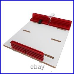 Table Saw Crosscut Sled Adjustable Track Aluminum Fence Woodworking Jig Router