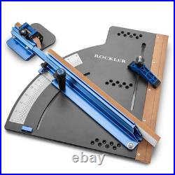 Table Saw Crosscut Sled Telescoping Fence Micro Adjust Rockler Roc77295 Flip