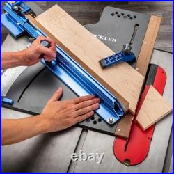Table Saw Crosscut Sled Telescoping Fence Micro Adjust Rockler Roc77295 Flip