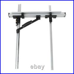 Table Saw Fence Set Black Silver Aluminum Alloy With Knob(800mm Table Saw Fence)