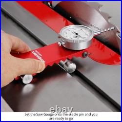 Table Saw Gauge and Alignment Tool, Auto-Adjusts to Miter Slot, Includes Dial