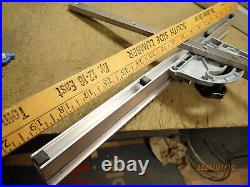 Table Saw Miter Gage Gauge With 2 Fences Long And Short With Flip Work Stops