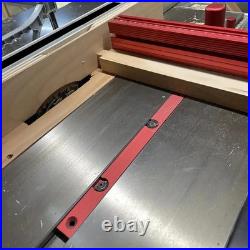 Table Saw Miter Gauge 3/4x3/8in Miter Bar Adjustable Fence Flip Stop Woodworking