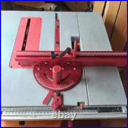 Table Saw Miter Gauge 3/4x3/8in Miter Bar Adjustable Fence Flip Stop Woodworking
